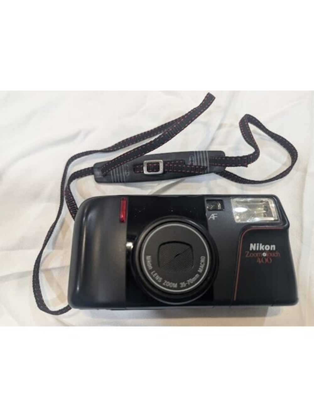 Nikon Zoom Touch 400 35mm Film Camera with VIEW Case - Untested / As-Is
